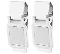 Alipis Ferma Banconote in Acciaio Inossidabile Argento 2pezzi, Clip per Portafoglio Uomo, Accessori Ufficio Scrivania, Facile da Trasportare e Design Moderno