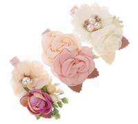 Alipis Fermagli Per Chioma Floreali 3 Pezzi Fiori Finti Piccoli Per Bambine e Damigelle, Accessori Chioma Decorativi Naturali Per Matrimoni e Cerimonie