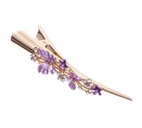 Alipis Fermaglio Capelli Donna in Lega Grande Clip Becco d Anatra con Design Floreale Accessorio Decorativo per Capelli Elegante e Versatile per Feste e Uso Quotidiano