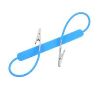 Alipis fermaglio per sciarpa porta maschera con catena in metallo cordino per bavaglino con catena in metallo catena in metallo con clip a coccodrillo clip per vestiti Gel di silice
