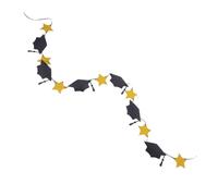 Alipis Festone per Laurea con Cappello e Stelle Decorazione per Feste Laurea Facile da Assemblare per Scolastici e Festivi