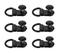 Alipis Fibbie per Scarpe e Borse Nero Set da 30 in Inossidabile per Leggere e Facili da Installare, per Accessori Moda e Riparazioni