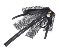 Alipis Fiocco in Pizzo Nero come Accessorio per Donna e Pizzo Retro per Parentela e Amici