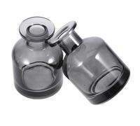 Alipis Flacone Diffusore in Vetro Cilindrico 150 Ml 2 Pezzi per Oli Essenziali Bastoncini Bottiglie Ricaricabili per Diffusori Senza Fiamma Adatte per Casa Ufficio e Auto