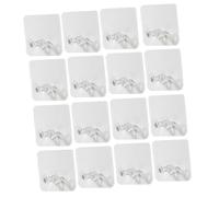 Alipis Ganci Adesivi Trasparenti da Parete per Appendere Spina e Chiavi, 30 Pezzi, Plastico Resistente Forte Capacità di Carico, per Casa e Ufficio