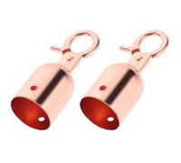 Alipis Ganci per Corda di Sostegno in Acciaio Inox 2 Pezzi Fermacorda Bottone a Pressione per Stanchione Accessori per Controllo Folla in Teatri Musei e Matrimoni Finitura Rosa Oro