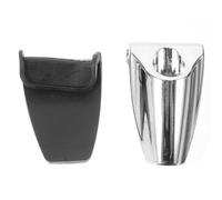 Alipis Gancio Imbottito per Grancassa e Rullante in Zinco, Accessorio per Batteria Versatile e Compatto, Tirante Metallico con Base Antiscivolo per Strumenti Musicali Professionali