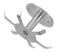 Alipis Gancio Rotante a 360 Gradi in Acciaio Inossidabile 304 Sei Griffe, Ganci Multiuso per Utensili da Cucina Sottopensile, Salvaspazio per Pareti e Armadietti, Installazione Viti