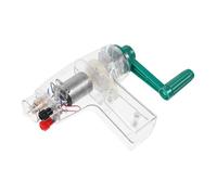 Alipis generatore manuale Portatile generatore elettrico manovella del generatore di elettricità kit di scienza del generatore generatori di manovella a mano plastica