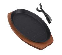 Alipis Ghisa per Steak Base in Piastra Teppanyaki per Manzo Mare e Verdure Resistente Temperature Calore Uniforme