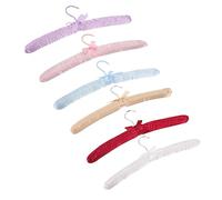 Alipis Grucce Imbottite Satinato e Schiuma, Antiscivolo per Maglioni e Abiti da Donna, Set da 6 Colori Assortiti per Organizzazione Armadio e Scaffali Riponi Vestiti