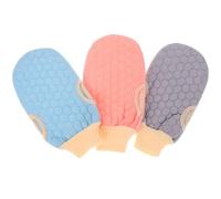 Alipis Guanti Esfolianti Da Doccia in Fibra Vegetale, Set 3 Pezzi Colorati Per Scrub Corpo e Massaggio, Adatti a Uomo e Donna, Per Rimozione Cellule Morte e Uso Quotidiano Sotto La Doccia