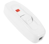 Alipis Interruttore Lampada da Comodino Vintage Pulsante a Pressione Spia Luminosa Integrata Controllo Singolo 10A 250V Piccolo Interruttore per Lampada da Tavolo Compatibile per Uso