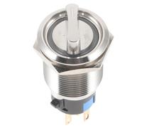 Alipis Interruttore Rotante LED con Pulsante Pressione Design e Moderno Auto e Ripristino Adatto per Diy e Professionisti Compatibile con Ingressi