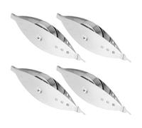 Alipis Kit 4 Pezzi Navetta per Chiacchierino in Ferro Nichelato Argento con Bobina, Strumento per Tessitura Pizzo, Protegge la Qualità del Filo, Uso per Cucito a Casa e Artigianato