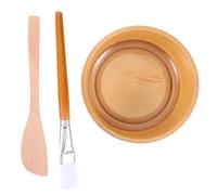 Alipis Kit Ciotola Per Maschere Viso in Legno Strumenti Per Mescolare Adatto Per Uso Domestico e Saloni Estetici