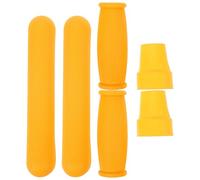 Alipis Kit di Manopole Protettive Antiscivolo per Stampelle e Bastoni da Gomma Tpr Giallo Supporto Completo e Resistente per Varie Occasioni,