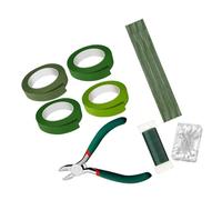 Alipis Kit Strumenti Composizione Floreale con Nastro Verde Filo Flessibile Resistente e Spilli per Bouquet Stabili per Fioristi e Progetti DIY Creativi