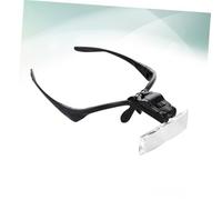 Alipis Lente d'Ingrandimento LED da Testa con Fascia Elastica e Luce Brillante Lente Rimovibile e Ingrandimenti Multipli per Artisti e Centri Estetici