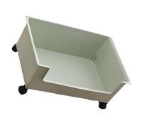 Alipis Libreria a ruote organizzatore contenitore di stoccaggio del dormitorio Contenitori libreria bianca Astuccio Sotto custodia contenitore di libri plastica Light Green