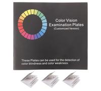 Alipis Libretto di 4 test per la carenza di colore - Scheda per esame della vista per test visivi Schede per per daltonici Libro completo per grafici per daltonici per della vista