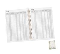 Alipis Libro Registro Assegni Personale Portatile Taccuino Contabile Compatto per Gestione Finanziaria Monitoraggio Spese e Bilancio Aziendale Taccuino Registro Checkbook Leggero e