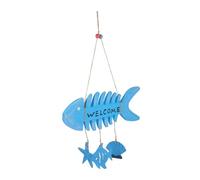 Alipis Listino del Mediterraneo Seggiolino Sigillante Decorazione di Pesci Tropicali Verde Artificiale per La Decorazione Decorazioni Nautiche Bidet Bigodini Posto a Sedere Blue di Legno