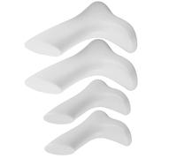 Alipis Manichino Espositore Per Calzini Piedi Finti Supporto Per Scarpe in Plastica Leggero Set Da 4 Pezzi Bianco