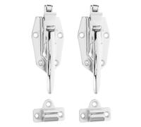 Alipis Maniglia per Porta di Celle Frigorifere in Lega di Alluminio Chiusura Chiavistello e Lucchetto Kit 2 Pezzi per Forni e Congelatori Ferramenta per Serrature Industriali