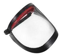 Alipis Maschera Protettiva da Giardino Rossa in Maglia D'acciaio e Plastica, Traspirante e Confortevole per Lavorazioni di Falegnameria e Saldatura