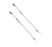 Alipis Matite per Sopracciglia Waterproof di Legno Bianco 2 Pezzi Facili da Colorare e Resistenti al Sudore per Trucco Sopracciglia Duraturo e Preciso
