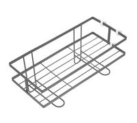 Alipis Mensola Salvaspazio Sopra Wc Nero Singolo Ripiano Organizer Bagno Compatibile Standard Porta Shampoo Rasoio Spazzolino Pratica Mensola da Parete Elegante per Accessori Bagno