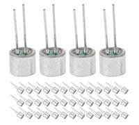 Alipis Microfono a Condensatore Elettrete Cilindrico 6x5 Mm con Pin, 100 Pezzi Elemento Microfonico Omnidirezionale Alta Sensibilità per Registrazioni, Live Streaming e Conference Call