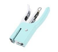 Alipis Mini Cucitrice da Tavolo in Metallo Color Menta, Pinzatrice Manuale per Studenti e Ufficio, Spillatrice Portatile per Documenti Fino a 2 Fogli, Forniture per Casa e Scuola