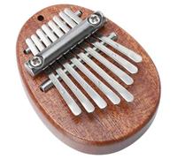 Alipis Mini Kalimba Portatile in Legno e Acciaio 8 Note Strumento Musicale Semplice per Principianti Tastiera a Pollice Leggera per Esercizi e Performance Ovunque
