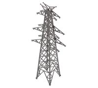 Alipis Mini Torre Elettrica per Modellismo su Tavola di Sabbia Scala 100 Nero 18,8 CM, Accessori per Diorami Ferroviari e Scenari Urbani in Miniatura