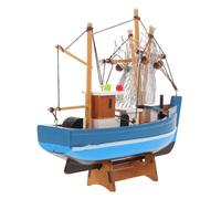 Alipis Miniatura di Vele in Legno Decorativa Barca a Vela Artigianale per Centro Tavola Nautico Mediterraneo Ornamento Rustico per Casa Costiera e Ufficio
