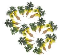 Alipis Modelli di Palma in Miniatura 15 Pezzi Alberi Tropicali Artificiali 6-10 CM per Diorami Paesaggistici Decorazione Scenari Ferroviari e Architettura in Miniatura