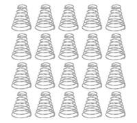 Alipis Molla di Compressione Conica in Acciaio Inossidabile per Batterie 20 Pezzi Molla a Spirale per Torcia a LED Contatto Batteria Conica per Sostituzione Tappo Posteriore
