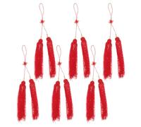 Alipis Nappa per Spada da Arti Marziali Tai Chi, Set da 6 Pezzi Resistente, Decorazione Rossa Luminosa per Competizioni e Allenamento