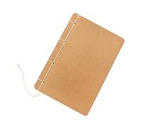 Alipis Notebook Te Vintage Carta Kraft Bianco Senza Righe per Disegno e Appunti Quaderno Artigianale con Pagine Vuote per Diario Schizzi e Memo per Scuola e Ufficio