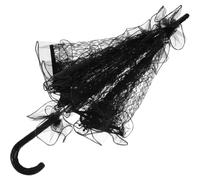 Alipis Ombrello in Pizzo Nero Multiuso per Matrimonio e Performance di Danza, Parasole Portatile in Ferro Design Europeo e Dettagli Delicati