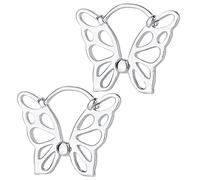 Alipis Orecchini Eleganti e Resistenti in Rame Zirconi 3a Argento Donna Ear 1 Decorativi e Non Facili da Rompere Ear Farfalla per Vita Quotidiana e Feste
