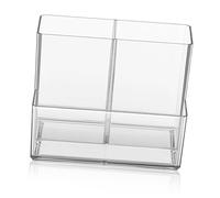Alipis Organizer Cosmetici Scomparti Multipli Divisori in Acrilico Trasparente Custodia Multifunzionale per Make-up e Pennelli per Scrivania e Casa