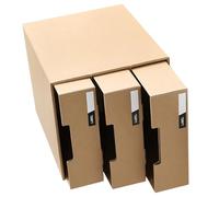 Alipis Organizer da Scrivania per Cassetti in Carta Robusta, Portadocumenti Multiuso Divisori, Contenitore per Cancelleria e Cosmetici, per Ufficio e Casa, Facile da Montare e Decorativo