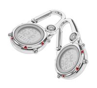 Alipis Orologio da Carabiner Digitale 2 Pezzi in Acciaio Inossidabile Allarme e Design Elegante per Attività Outdoor e Avventure