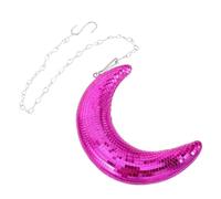 Alipis Palla da Discoteca a Specchio Viola Sospesa con Gancio Decorativo, Sfera a Specchio da Palcoscenico per Feste e Matrimoni, Decorazione Retrò Luminosa per Bar e Sala Eventi