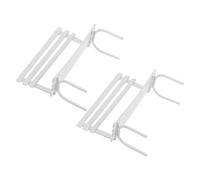 Alipis Panchina da Giardino in Miniatura, Model Bench Bianca, 2 Pezzi, Ferro, per Case delle Bambole e, Stile Realistico