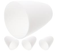 Alipis Paralume a Testa Piatta in Plastica Bianca 30Mm Set 4 Pezzi Coprilampada Decorativo per Lampade da Tavolo Terra e Parete Illuminazione Calda per Uso Domestico e Alberghiero