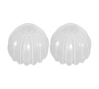 Alipis Paralume Facile da Installare e Pulire in Vetro Bianco a Forma di Tulipano 2 Pezzi per Lampade da Parete e Lampadari per Comodini e Lampade a Sospensione